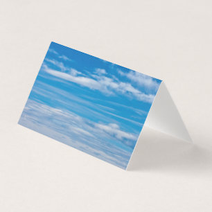 Blaue Himmel Mit Wolkenstreifen Karte