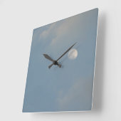 Blaue Himmel Mond Wanduhr (Winkel)
