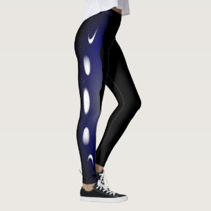 Blaue Himmel-Mondphasen-Leggings Leggings