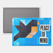 Blaue Himmel Robin Blaumerle Ruhe Geist Beruhigend Magnet (Vorderseite/Rückseite)