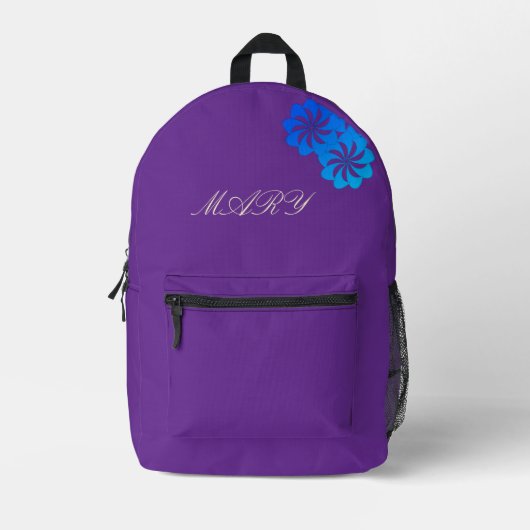 Blaue Himmel Sterne Bedruckter Rucksack (Vorderseite)
