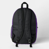 Blaue Himmel Sterne Bedruckter Rucksack (Rückseite)