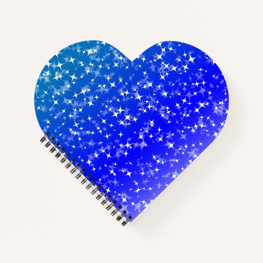 Blaue Himmel Sterne Notizblock (Vorderseite)