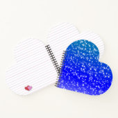 Blaue Himmel Sterne Notizblock (Innenseite)