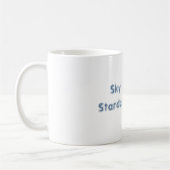 Blaue Himmel Sternenstaub Stundenglas Kaffeetasse (Links)