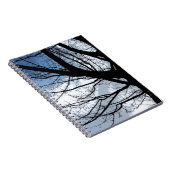 Blaue Himmel-und Erlen-Baum-Kunst Notizblock (Rechte Seite)