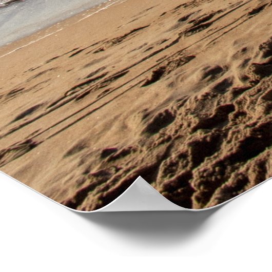 Blaue Himmel und Sandstrände Poster (Ecke)