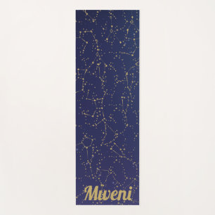 Blaue Himmel und Sternbilder Yoga Mat Yogamatte