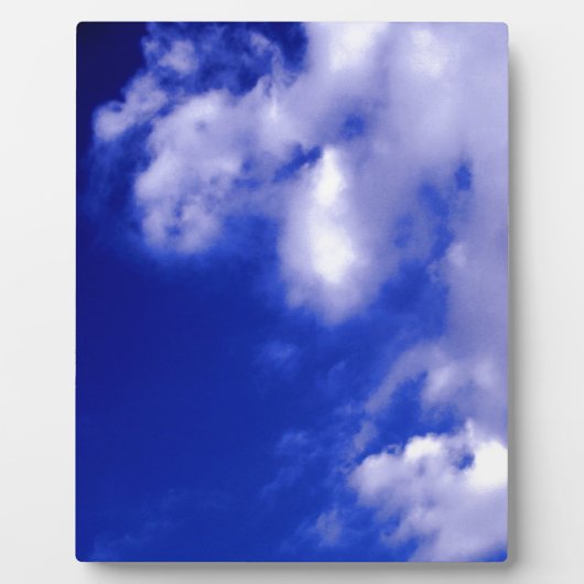 Blaue Himmel und weiße Wolken Fotoplatte (Vorderseite)