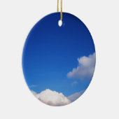 Blaue Himmel und weiße Wolken löschen Keramik Ornament (Rechts)