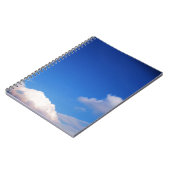 Blaue Himmel und weiße Wolken löschen Notizblock (Linke Seite)