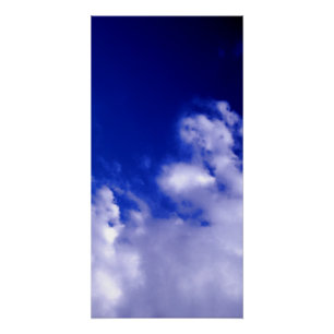 Blaue Himmel und weiße Wolken Poster