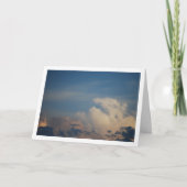 Blaue Himmel und weiße Wolken, Skyscape Hintergrun Karte (Vorderseite)