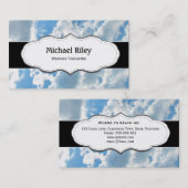 Blaue Himmel und Wolken Visitenkarten Visitenkarte (Vorne/Hinten)