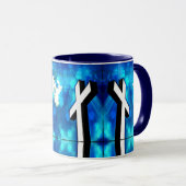 Blaue Himmelfahrt Keramik Tile Tasse (VorderseiteRechts)