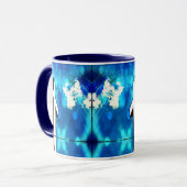 Blaue Himmelfahrt Keramik Tile Tasse (Vorderseite Links)