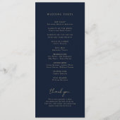 Blaue Himmelhochzeit Programm (Rückseite)