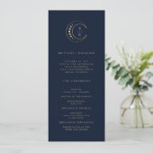 Blaue Himmelhochzeit Programm (Stehend Vorderseite)