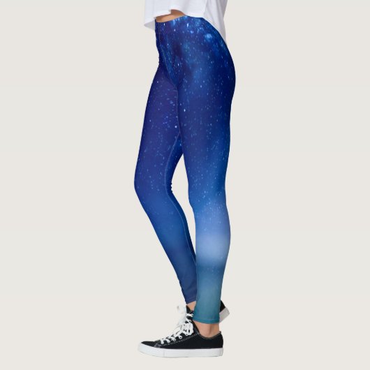 Blaue Himmels-Gewohnheits-Leggings Leggings (Links)