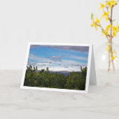 Blaue Himmelsberge Landschaft Karte (Gelbe Blume)