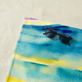 Blaue Himmelsfarbe Sommerzeit Urlaub Strandtuch (Beispiel)