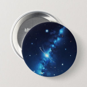 Blaue Himmelsgalaxie Button