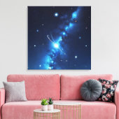Blaue Himmelsgalaxie Leinwanddruck (Insitu (Wohnzimmer))