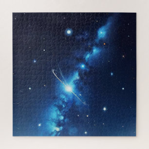 Blaue Himmelsgalaxie Puzzle