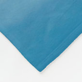 Blaue Himmelshinterwolken weiß Fleecedecke (Ecke)