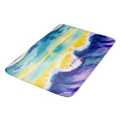 Blaue Himmelskarte Badematte (Schrägansicht)