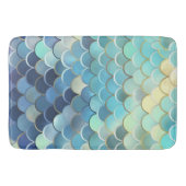 Blaue Himmelskugel Muster Golden Badematte (Vorderseite)