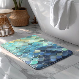 Blaue Himmelskugel Muster Golden Badematte