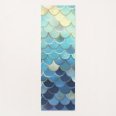 Blaue Himmelskugel Muster Golden Yogamatte (Vorderseite)