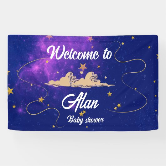 Blaue Himmelsträumsterne Banner (Horizontal)