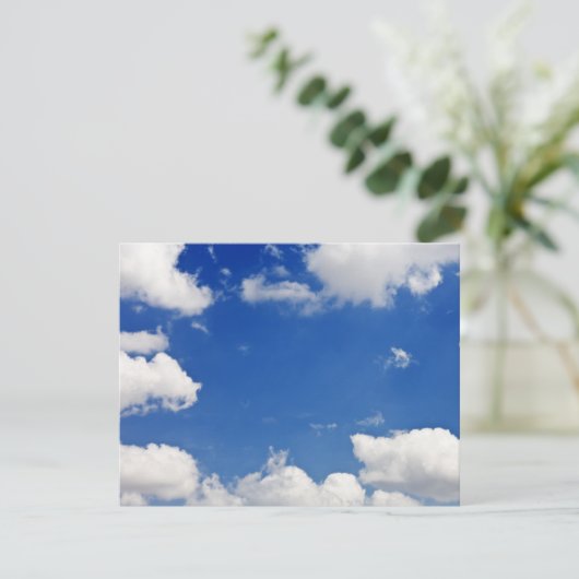 Blaue Himmelswolken Himmelsvorlage (Stehend Vorderseite)