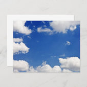 Blaue Himmelswolken Himmelsvorlage (Vorne/Hinten)