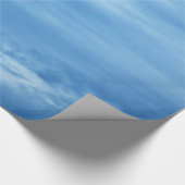 Blaue Himmelswolken Hintergrund Himmel Geschenkpapier (Ecke)