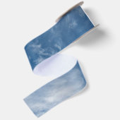 Blaue Himmelswolken Satinband (Rückseite)