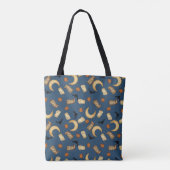 Blaue himmlische Halloween-Hexentasche Tasche (Rückseite)