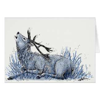 Blaue Hirsch-Karte