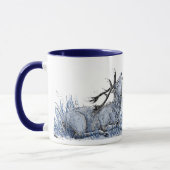 Blaue Hirsch-Tasse Tasse (Links)