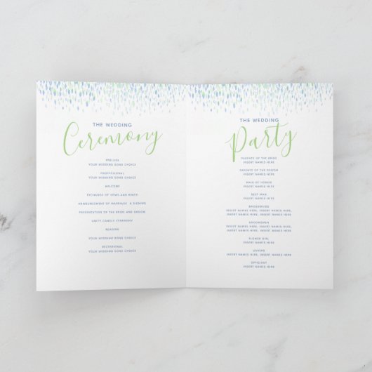 Blaue Hochzeit der Kaskadenkunst Programm (Innenseite)