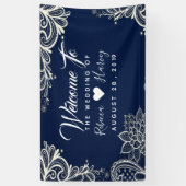 Blaue Hochzeit der Marine Banner (Vertikal)