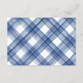 Blaue Hochzeit der Nautik Begleitkarte (Rückseite)