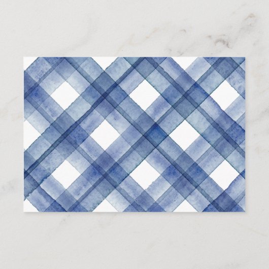 Blaue Hochzeit der Nautik Begleitkarte (Rückseite)