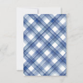 Blaue Hochzeit der Nautik RSVP Karte (Rückseite)