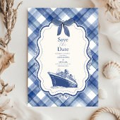 Blaue Hochzeit der Nautik Save The Date