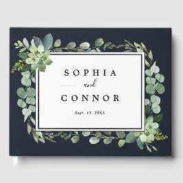 Blaue Hochzeit der Navy in der Nacht Gästebuch