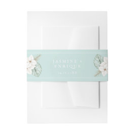 Blaue Hochzeit des Tropenglases Einladungsbanderole