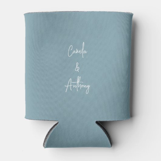 Blaue Hochzeit Dosenkühler (Vorderseite)